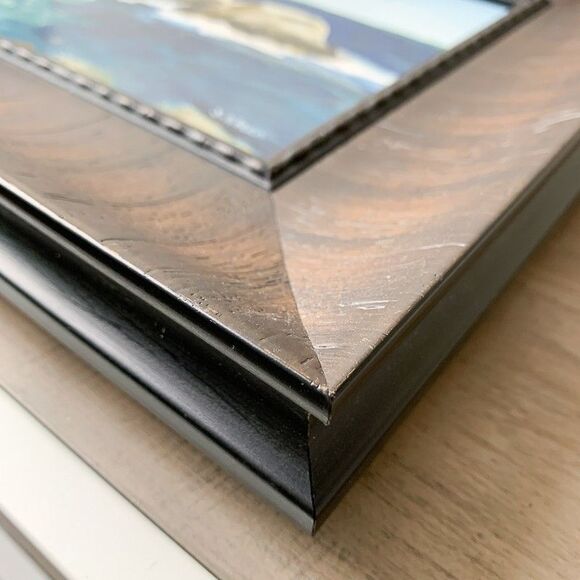 Framed Original Oil Painting Portland Head Lighthouse Seascape Signed 13x15" - Picture 3 of 10